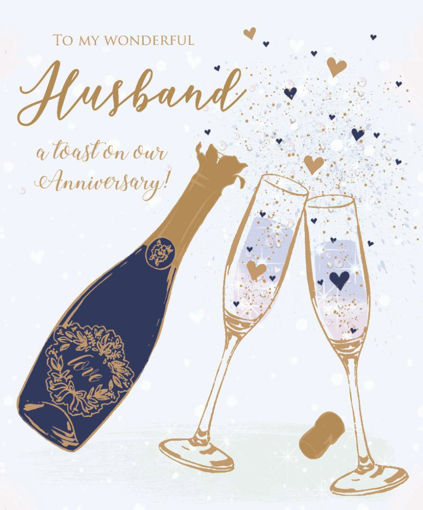 Picture of TO MY WONDERFUL HUSBAND ANNIVERSARY CARD